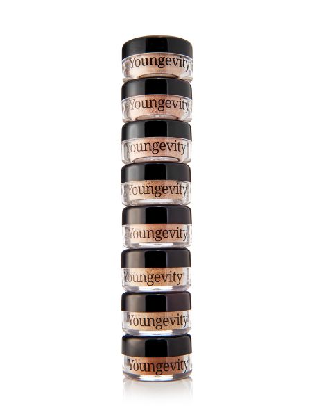 Mineral Makeup Sample Tower - Light to Medium