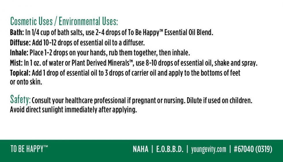 To Be Happy™ Essential Oil Blend - 10ml
