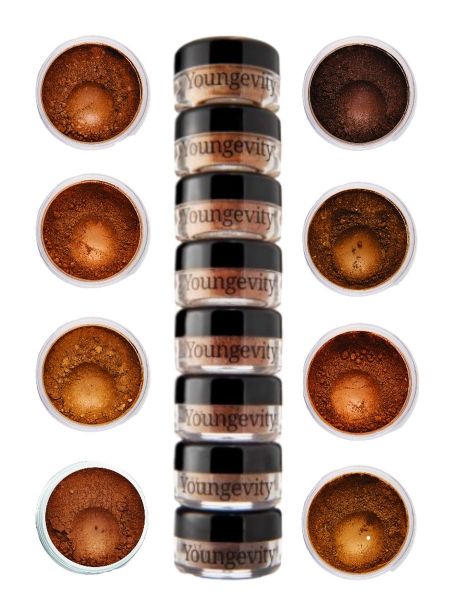 Mineral Makeup Sample Tower - Medium to Dark